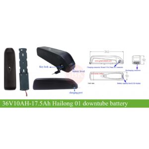 Hailong 36V 14Ah Bottle Battery (Down-Tube, Samsung Cells)