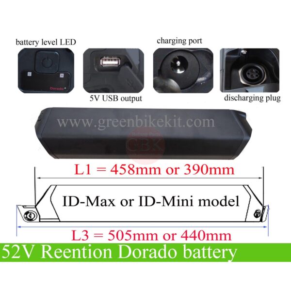 Reention Dorado Downtube Battery 52V 14Ah