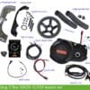 Bafang M620 Ultra crank-drive OEM motor kit labeled diagram Bafang M620 Ultra 48V Crank-Drive OEM Unit