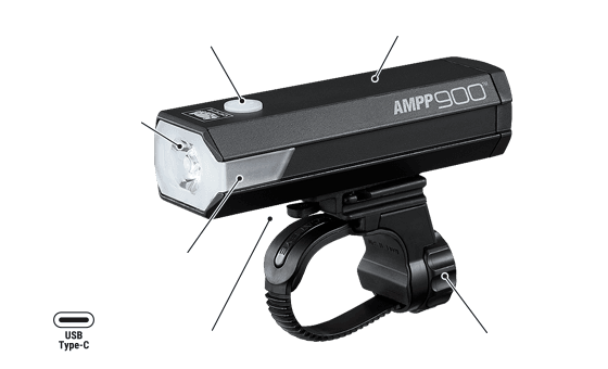 CatEye AMPP 900S Rechargeable Front Light